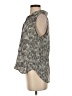 Cloth & Stone 100% Lyocell Animal Print Gray Sleeveless Button-Down Shirt Size S - photo 5