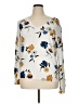 Daniel Rainn Floral White Cardigan Size XL - photo 1