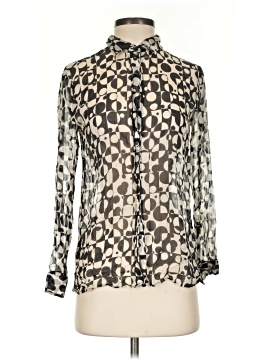 Dries Van Noten Long Sleeve Silk Top