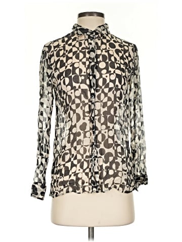 Dries Van Noten Long Sleeve Silk Top (view 1)