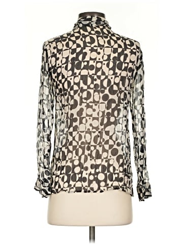 Dries Van Noten Long Sleeve Silk Top (view 2)