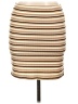 Forever 21 Stripes Tan Casual Skirt Size L - photo 1
