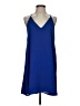 Three Eighty Two Solid Blue Casual Dress Size S - photo 1