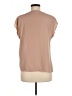 Pleione 100% Polyester Tan Short Sleeve Blouse Size M - photo 2