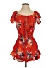 rue21 Floral Red Romper Size S - photo 1