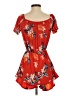 rue21 Floral Red Romper Size S - photo 2