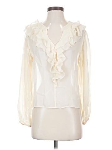 Paige Long Sleeve Silk Top (view 1)