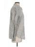 Caslon 100% Cotton Houndstooth Gray Long Sleeve Button-Down Shirt Size L - photo 4