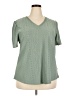 Unbranded Green Short Sleeve Blouse Size 2X - photo 1