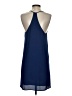 Three Eighty Two 100% Polyester Solid Blue Casual Dress Size S - photo 2