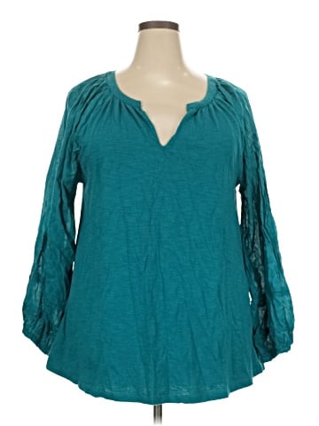 Lane Bryant Long Sleeve Blouse (view 1)
