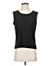 Caroline Rose Black Sleeveless T-Shirt Size XS - photo 1