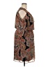 En Focus Studio 100% Polyester Paisley Brown Casual Dress Size 18 - photo 4