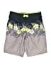Old Navy 100% Polyester Tropical Gray Board Shorts Size 10 - 12 - photo 1