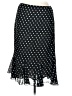 Worthington 100% Polyester Polka Dots Black Formal Skirt Size 12 - photo 1