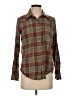 Ariat 100% Cotton Plaid Brown Long Sleeve Button-Down Shirt Size S - photo 1