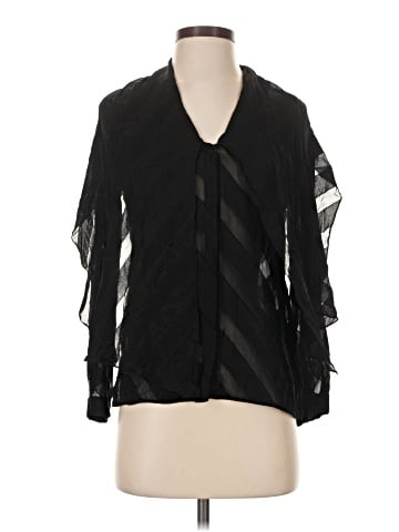 Burberry Long Sleeve Silk Top (view 1)