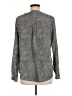 dalia 100% Polyester Animal Print Gray Long Sleeve Blouse Size M - photo 2