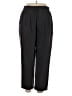 Garnet Hill Solid Black Dress Pants Size 14 - photo 1