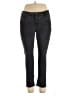 Roz & Ali Chevron-herringbone Gray Jeans Size 16 Petite - photo 1