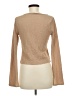 See You Monday Tan Long Sleeve Blouse Size M - photo 2