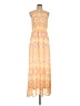 Bar III 100% Polyester Print Orange Casual Dress Size L - photo 1