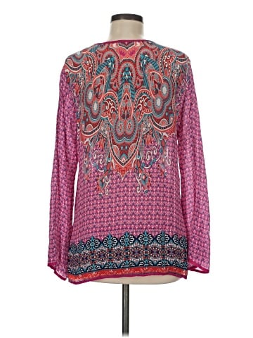 Tolani Long Sleeve Silk Top (view 2)
