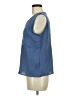 Just Be... 100% Polyester Blue Sleeveless Top Size M - photo 5