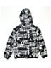 Reebok 100% Polyester Print Black Windbreaker Size 8 - photo 2