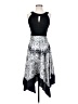 Sangria 100% Polyester Graphic Black Cocktail Dress Size 4 - photo 1