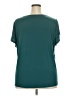 Lane Bryant Teal Short Sleeve Blouse Size 22 - 24 Plus - photo 2
