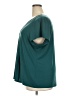 Lane Bryant Teal Short Sleeve Blouse Size 22 - 24 Plus - photo 5
