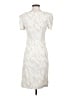 Theia Animal Print Ivory Cocktail Dress Size 4 - photo 2