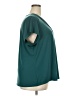 Lane Bryant Teal Short Sleeve Blouse Size 22 - 24 Plus - photo 4