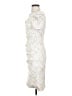 Theia Animal Print Ivory Cocktail Dress Size 4 - photo 5