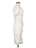 Theia Animal Print Ivory Cocktail Dress Size 4 - photo 4