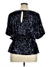 Xscape 100% Polyester Black Short Sleeve Blouse Size 16 - photo 2