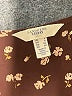 Lands' End Canvas Floral Brown Long Sleeve Blouse Size 4 - photo 7