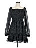 MSK 100% Polyester Polka Dots Black Cocktail Dress Size M - photo 1