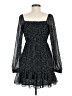 MSK 100% Polyester Polka Dots Black Cocktail Dress Size M - photo 2