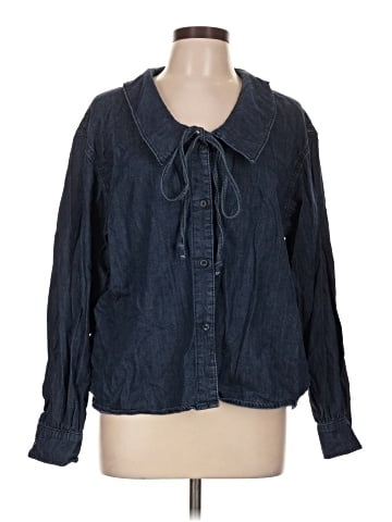 Zara Long Sleeve Button-Down Shirt (view 1)