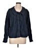 Zara Blue Long Sleeve Button-Down Shirt Size L - photo 1