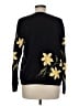 Talbots Floral Black Pullover Sweater Size M - photo 2