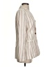 By Anthropologie Stripes Ivory Blazer Size 4 - photo 4