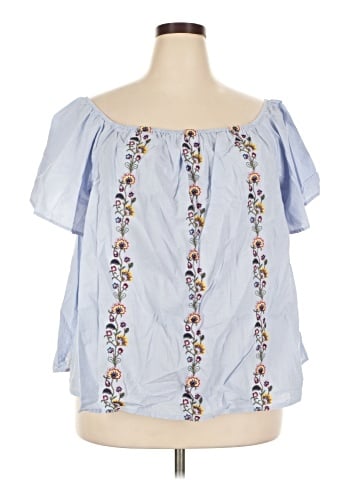 Lane Bryant Short Sleeve Blouse (view 1)