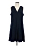 J.Crew 100% Polyester Solid Blue Casual Dress Size M - photo 1