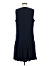 J.Crew 100% Polyester Solid Blue Casual Dress Size M - photo 2