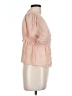 Louna 100% Polyester Pink Short Sleeve Blouse Size L - photo 4
