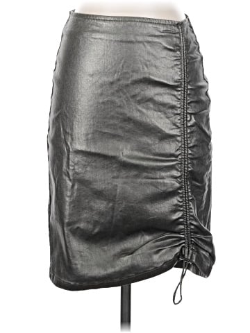 Zara Faux Leather Skirt (view 1)