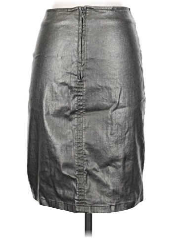 Zara Faux Leather Skirt (view 2)